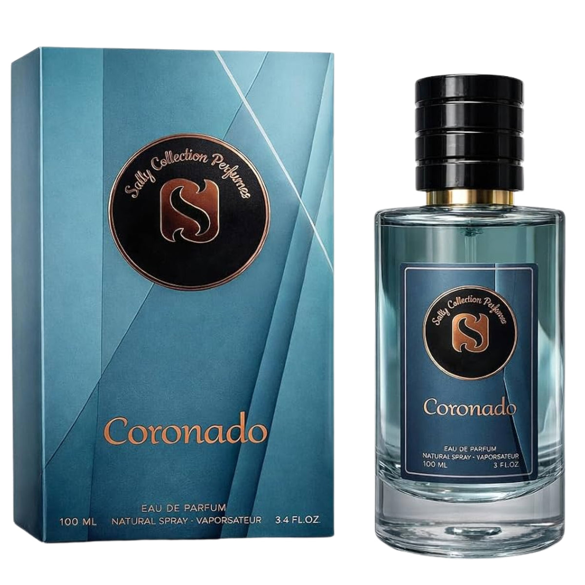 Sally Collection Coronado men's perfume 3.4 oz EDP bottle