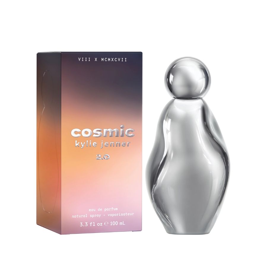 Cosmic 2.0 de Kylie Jenner EDP para mujer, botella cromada de 3,4 oz