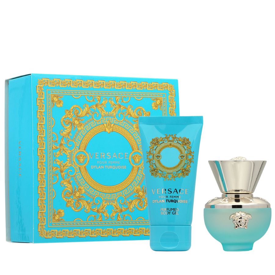 Dylan Blue Turquoise by Versace women’s 1.0 oz EDT 2pc gift set