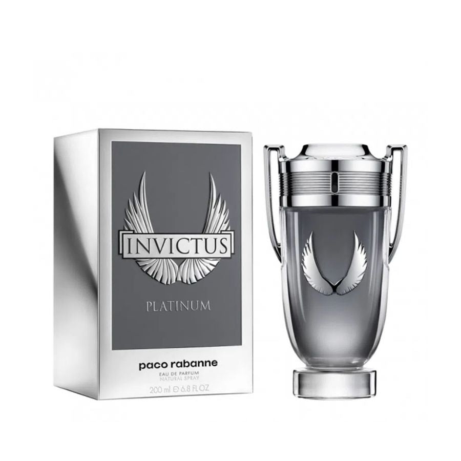 Invictus Platinum by Paco Rabanne men’s 6.7 oz EDP trophy bottle