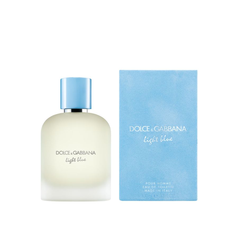 Light Blue by Dolce & Gabbana men’s 3.4 oz EDT, blue cap