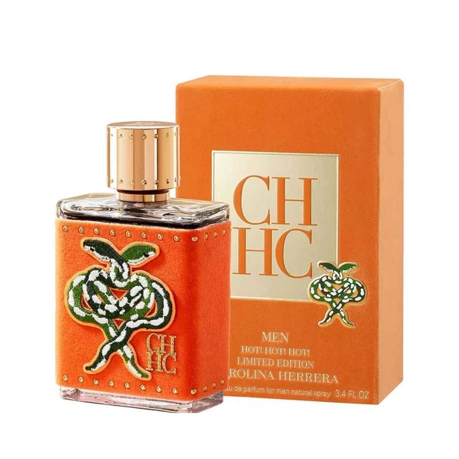 CH Hot Hot Hot by Carolina Herrera men’s 3.4 oz spray orange bottle