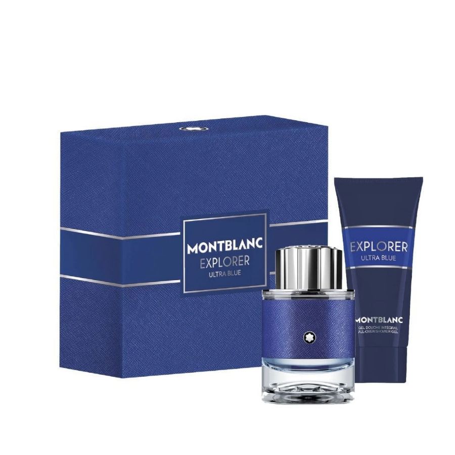 Explorer Ultra Blue by Montblanc 2.0 oz EDP gift set