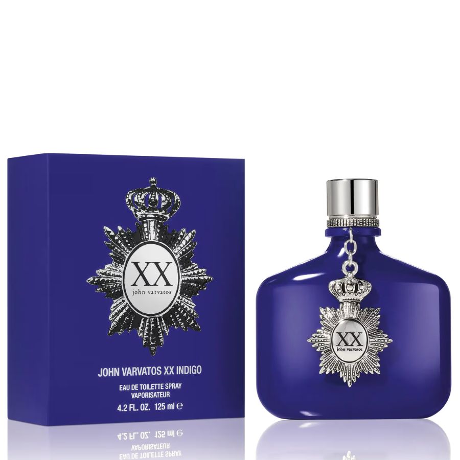 John Varvatos XX Indigo men’s fragrance in royal-blue 4.2 oz bottle