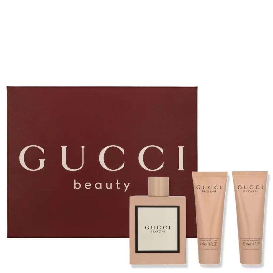 Gucci Bloom de Gucci para mujer, 3,4 oz EDP, juego de regalo de 3 piezas - PLA