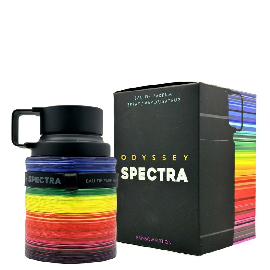 Armaf Odyssey Spectra Rainbow Edition EDP, 3.4 oz, botella arcoíris