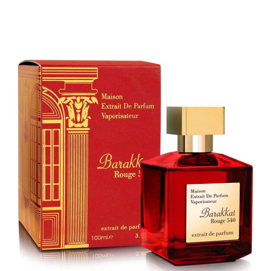 Barakkat Rouge 540 perfume 3.4 oz red Fragrance World bottle