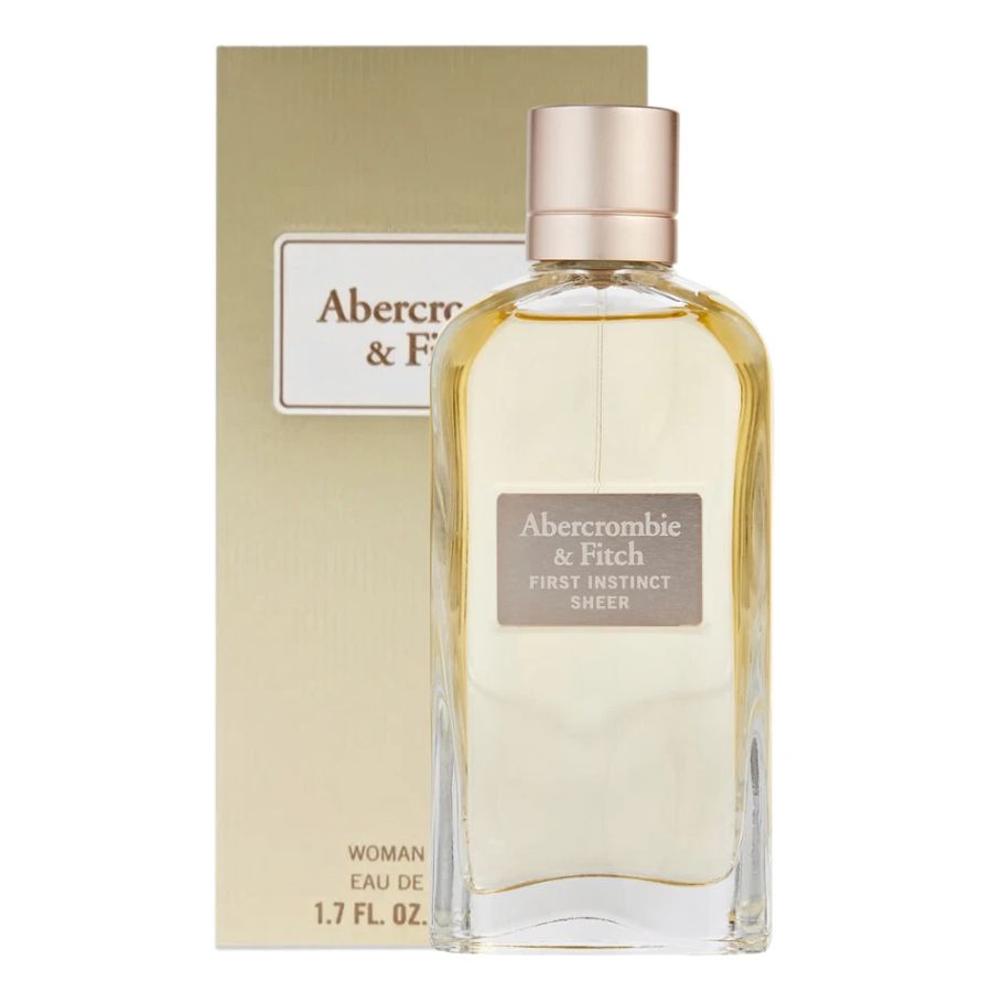 Perfume de mujer First Instinct Sheer EDP de 1,7 oz, botella de color rosa pálido