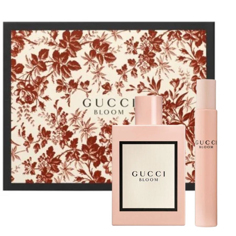 Gucci Bloom 3.4 oz EDP 2-pc gift set, pink lacquer bottle