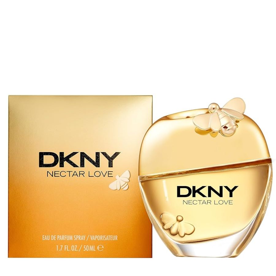DKNY Nectar Love EDP para mujer, 1,7 oz, botella dorada en tono miel