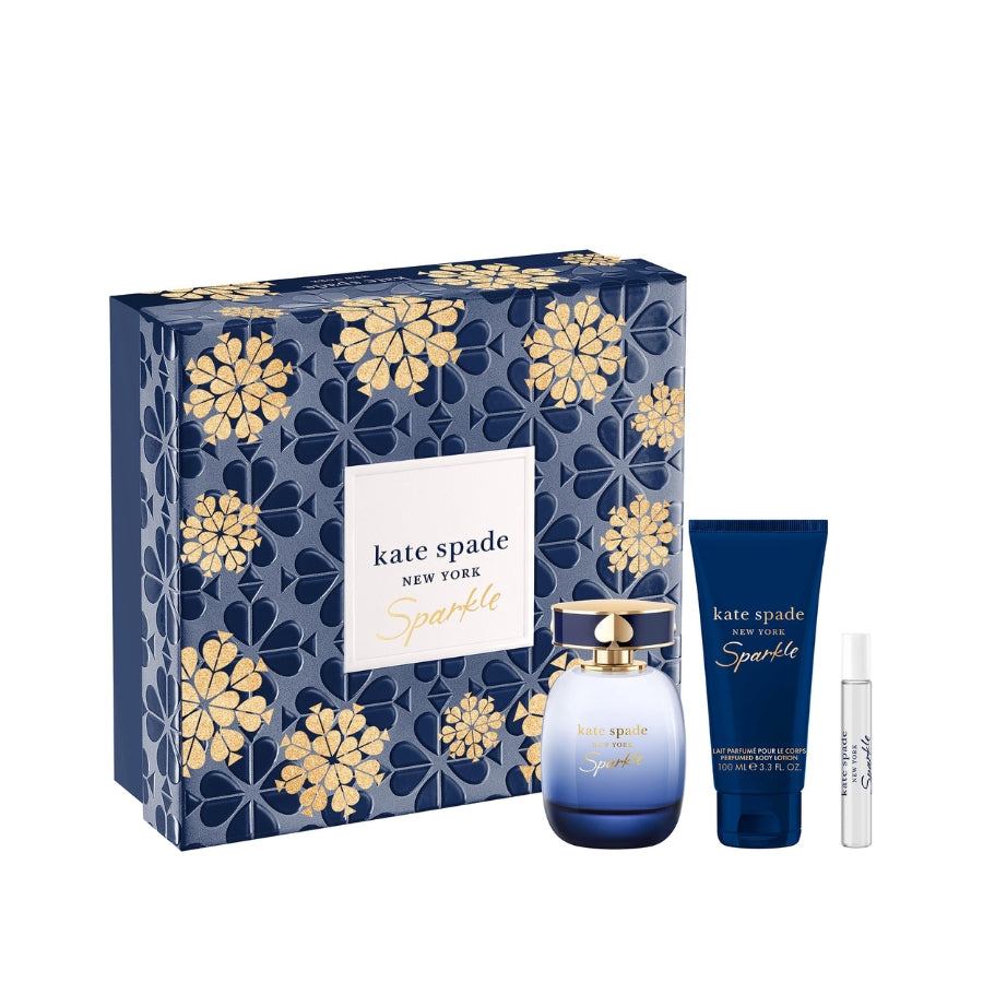 Kate Spade Sparkle Intense by Kate Spade for Women 3.4 oz EDP 3pc Gift Set (0.25 +BL)