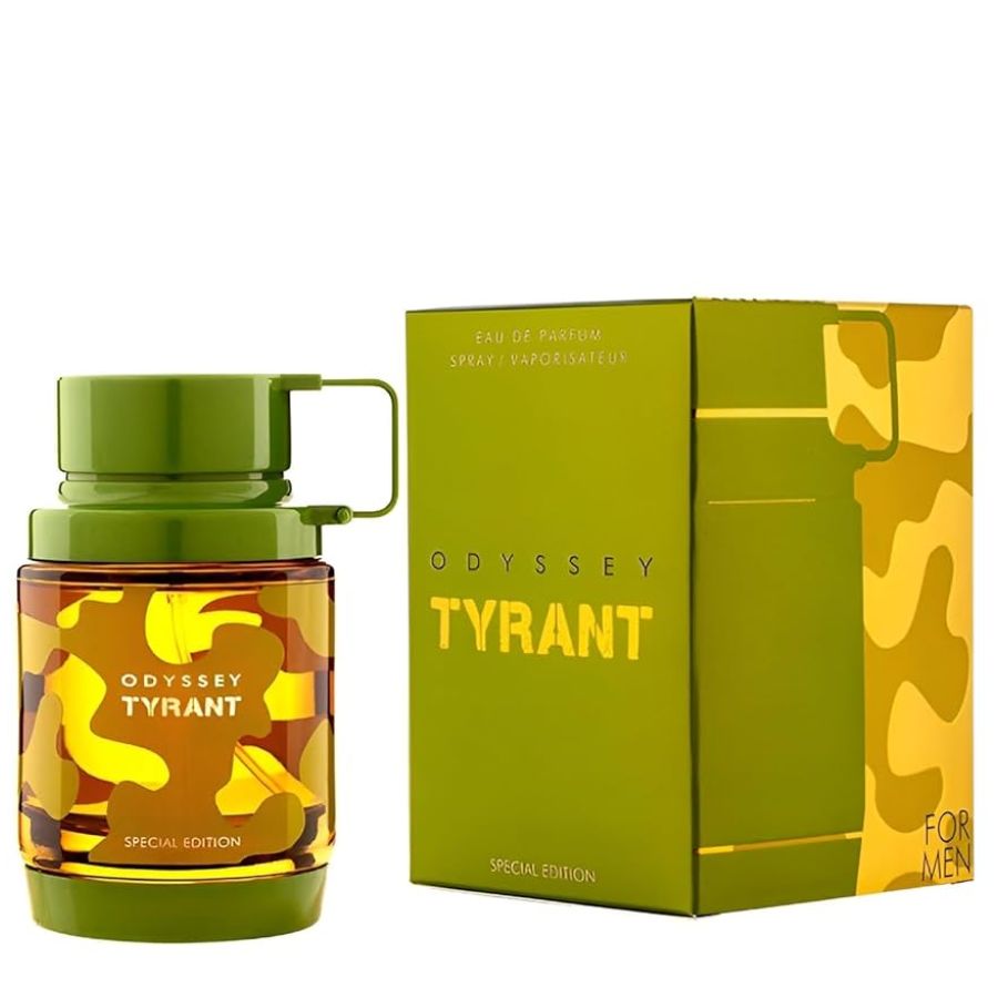 Odyssey Tyrant by Armaf men’s EDP 3.4 oz green camo bottle