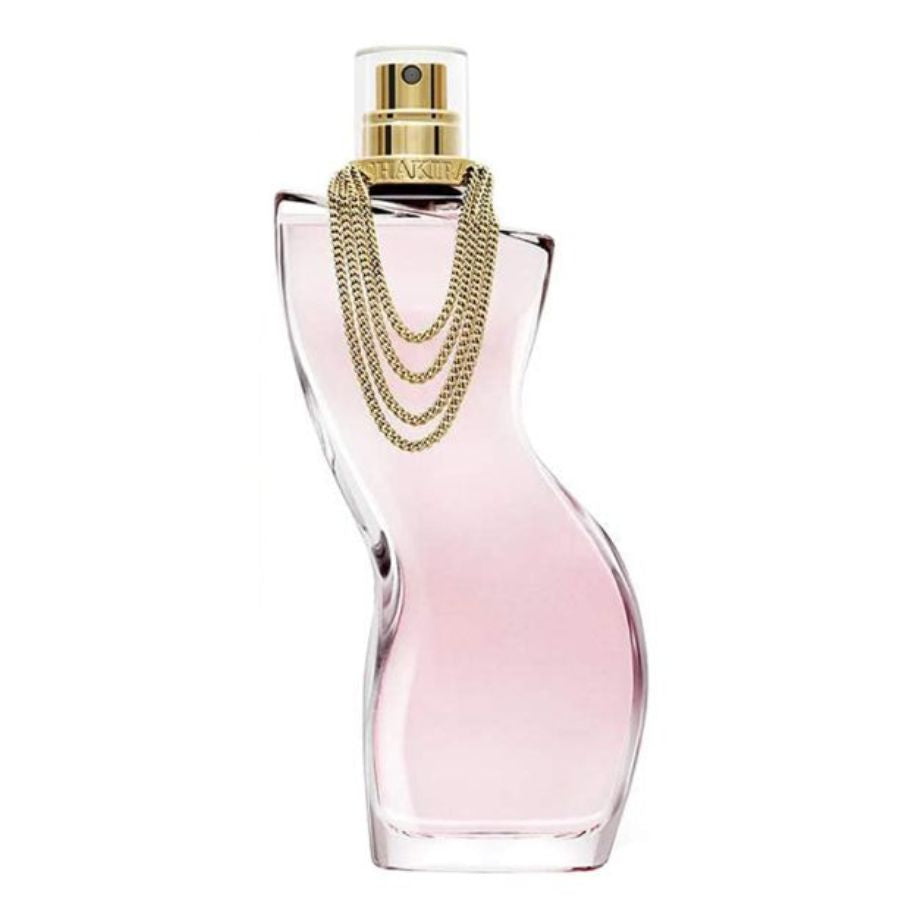 Botella de silueta rosa probador EDT de 2,7 oz para mujer de Shakira Dance
