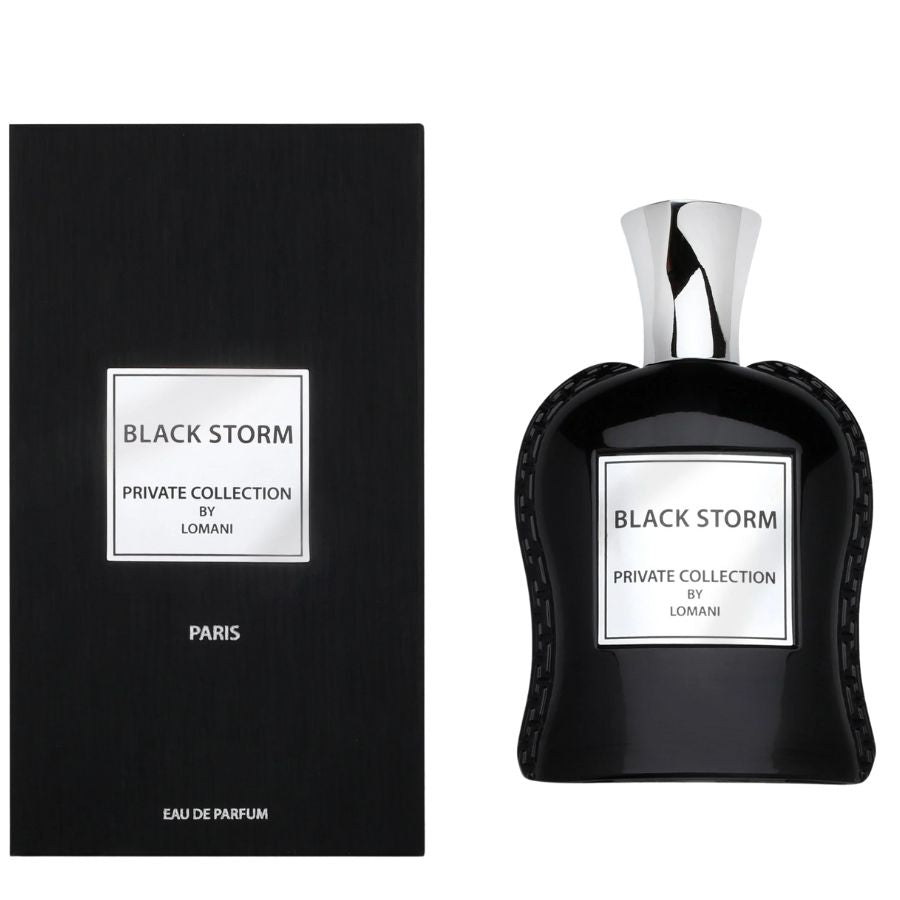 Black Storm by Lomani men’s EDP spray 3.4 oz black bottle
