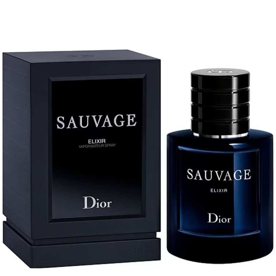 Sauvage Elixir de Christian Dior, perfume para hombre, 5,0 oz, botella azul medianoche