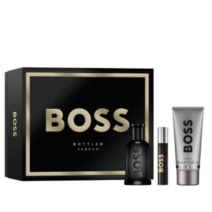 Boss Bottled Parfum by Hugo Boss, men’s 3pc gift set 100ml