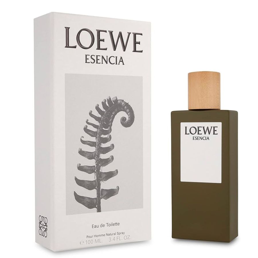 Loewe Esencia by Loewe men’s EDT 3.4 oz dark-green bottle