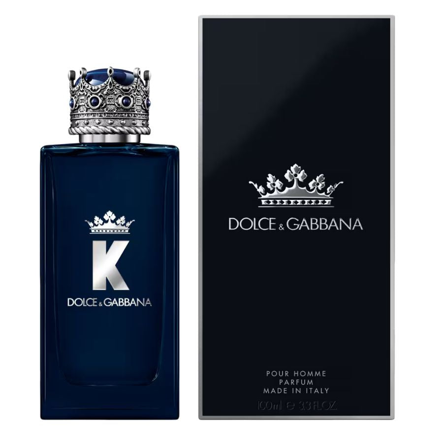 K by Dolce & Gabbana Parfum 3.4 oz men’s blue crown bottle