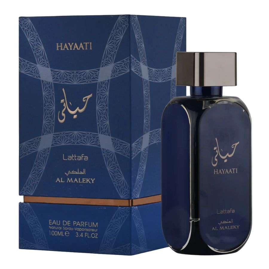 Lattafa Hayaati Al Maleky unisex EDP 3.4 oz, blue bottle