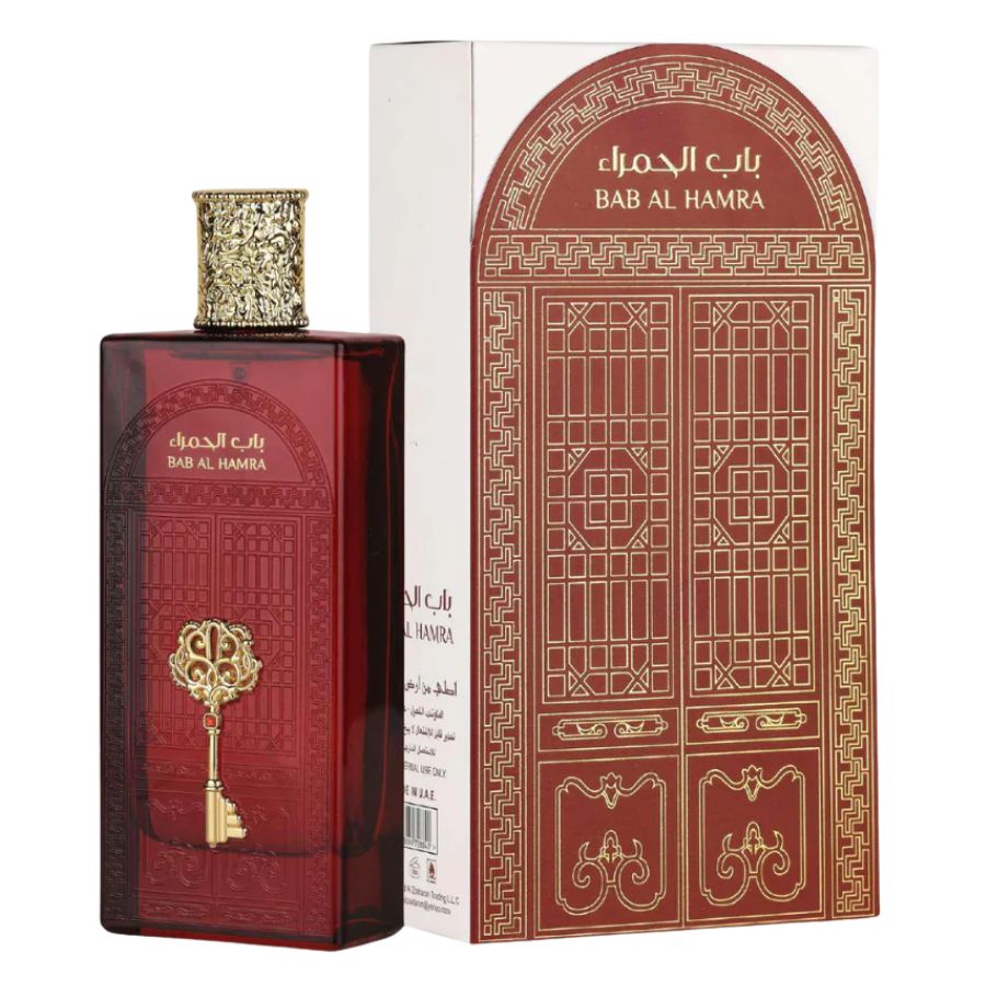 Bab Al Hamra de Ard Al Zaafaran 3.4 oz EDP, botella roja