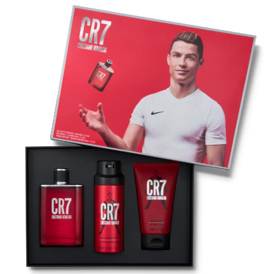 CR7 by Cristiano Ronaldo men’s EDT 3pc gift set, 3.4 oz