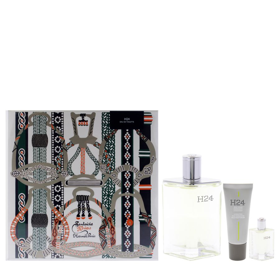 Hermès H24 men’s EDT 3pc gift set, 3.3 oz with moisturizer