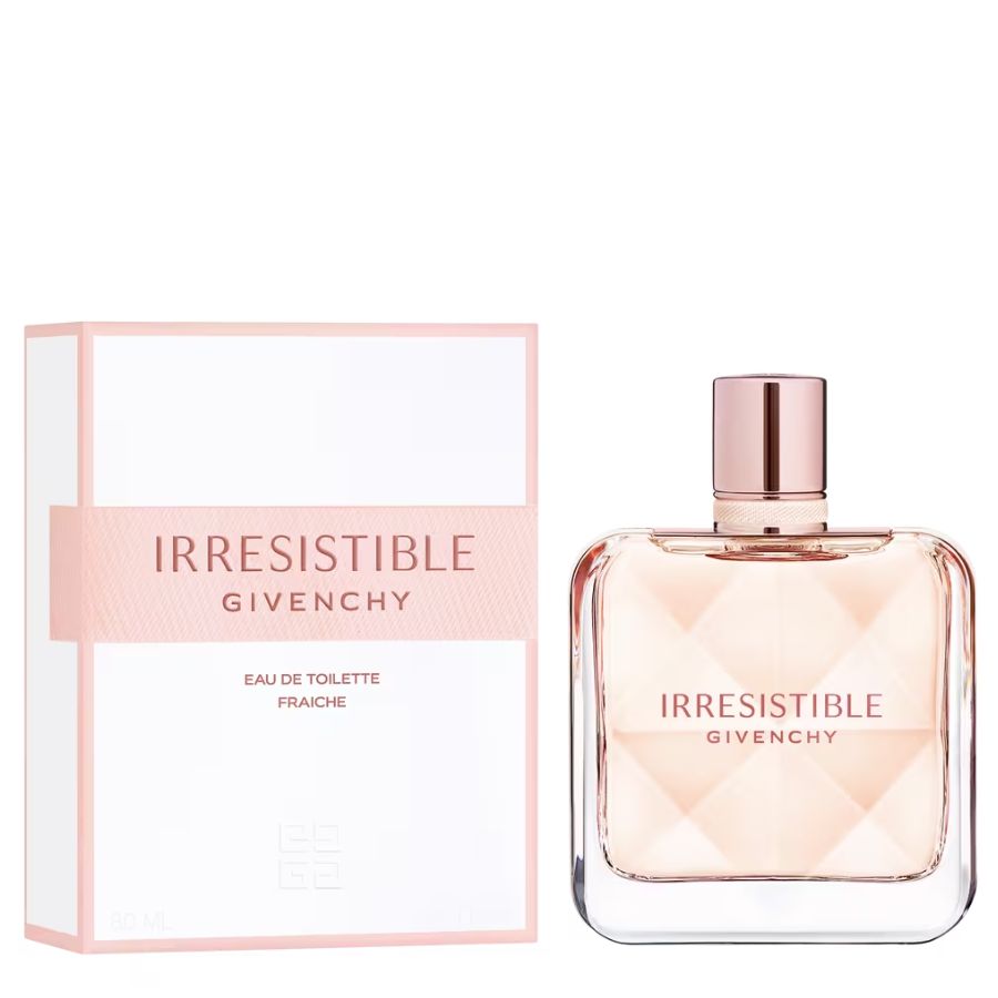 Givenchy Irresistible Eau Fraiche EDT perfume, 2.7 oz, blush-pink bottle