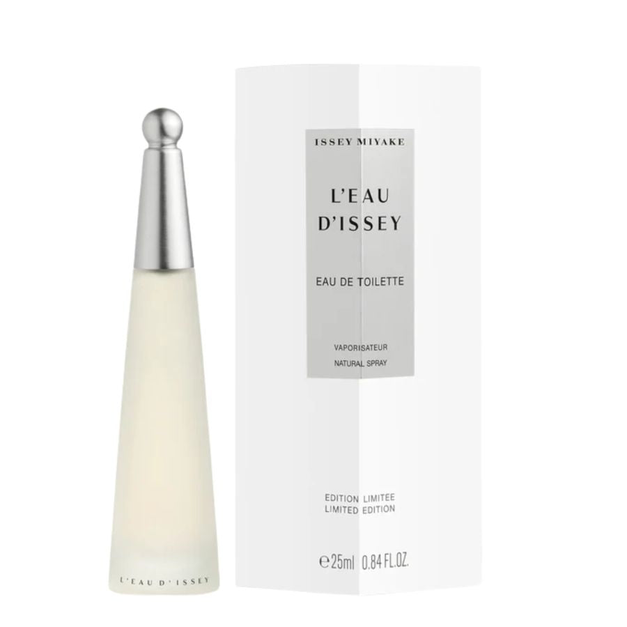 Issey Miyake L'Eau d'Issey EDP para mujer, botella de cono esmerilado de 25 ml