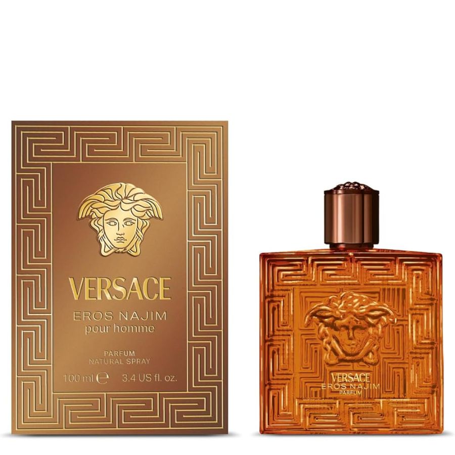Versace Eros Najim Parfum men’s perfume 3.4 oz gold bottle