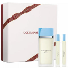 Light Blue by Dolce & Gabbana for Women 3.4 oz EDT 3pc Gift Set