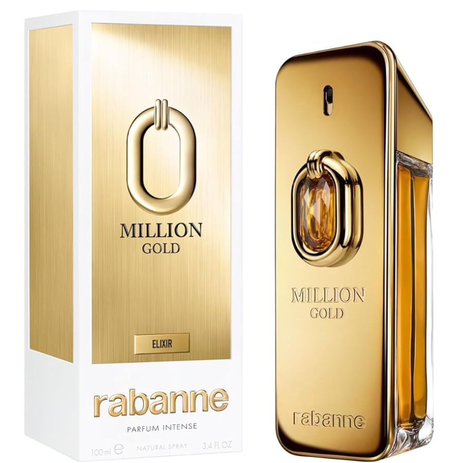 Paco Rabanne 1 Million Gold Elixir Intense 3.4 oz Parfum bottle