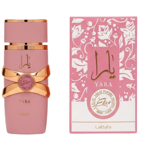 Yara Elixir by Lattafa women’s EDP 3.4 oz, pink bottle