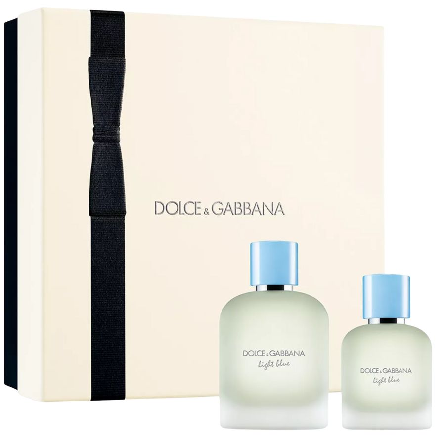 Light Blue de Dolce & Gabbana EDT para hombre, juego de 2 piezas, 3,4 + 1,7 oz