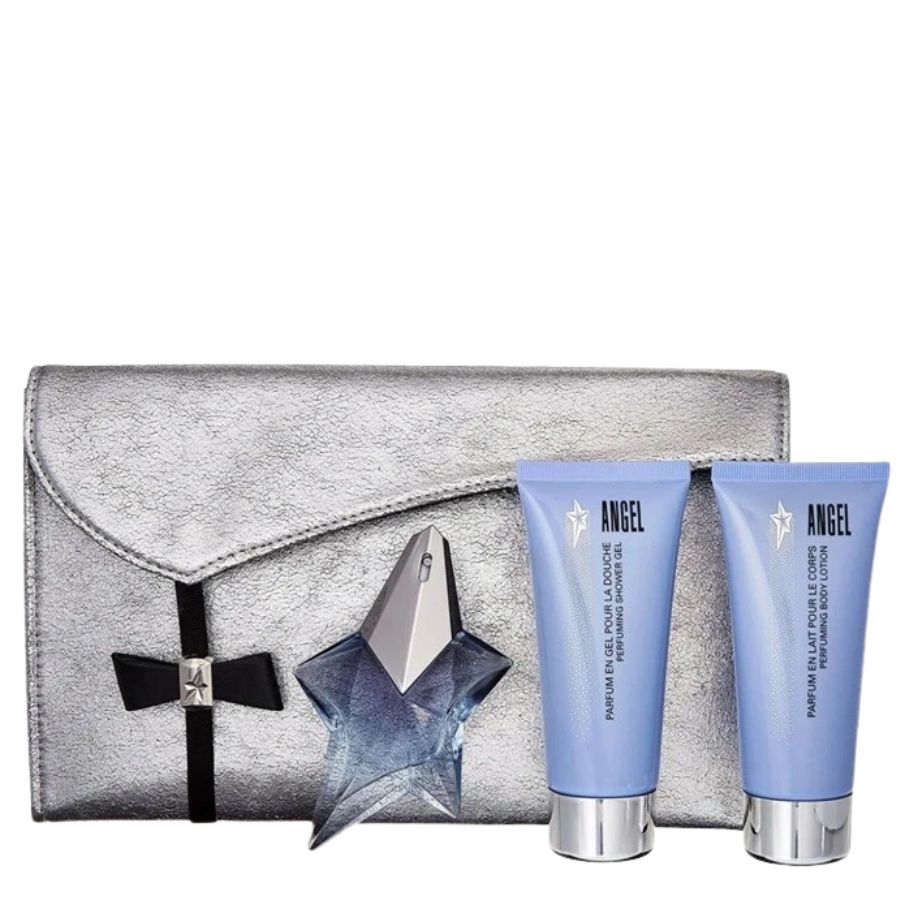 Mugler Angel for Women gift set, 5ml EDP with lotion, gel, bag