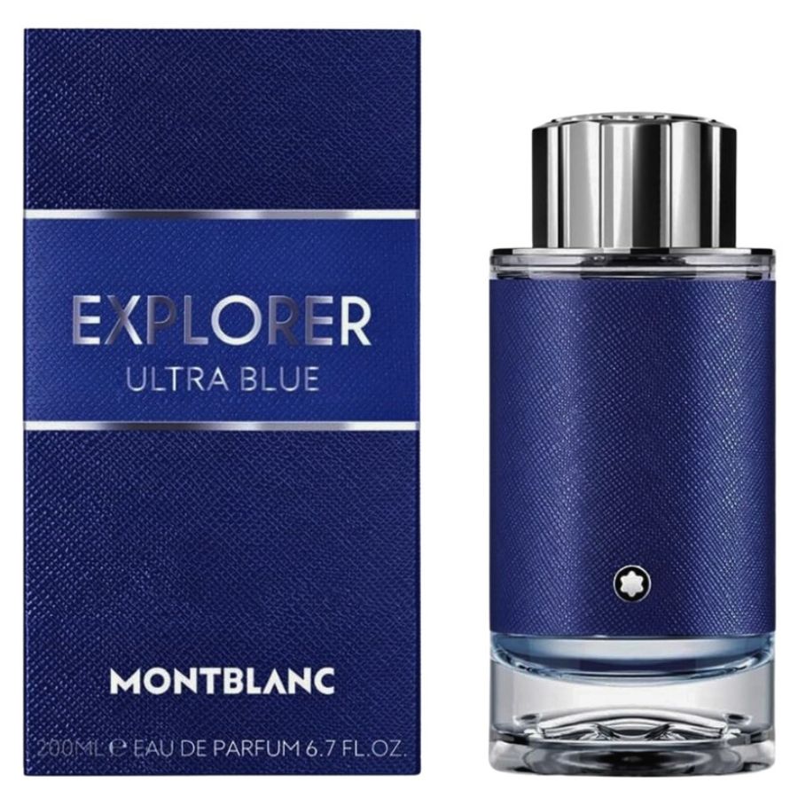 Frasco de perfume para hombre Montblanc Explorer Ultra Blue EDP de 6,7 oz