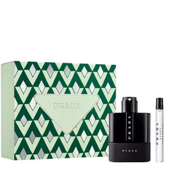 Luna Rossa Black by Prada for Men 3.4 oz EDP 2pc Gift Set