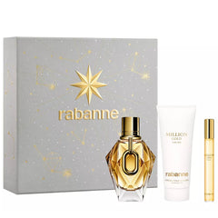 Million Gold For Her by Paco Rabanne for Women 3.0 oz EDP 3pc Gift Set