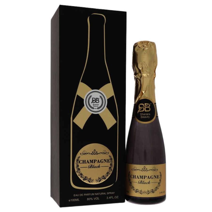 Bharara Champagne Black Unisex EDP 3.4 oz elegante botella negra