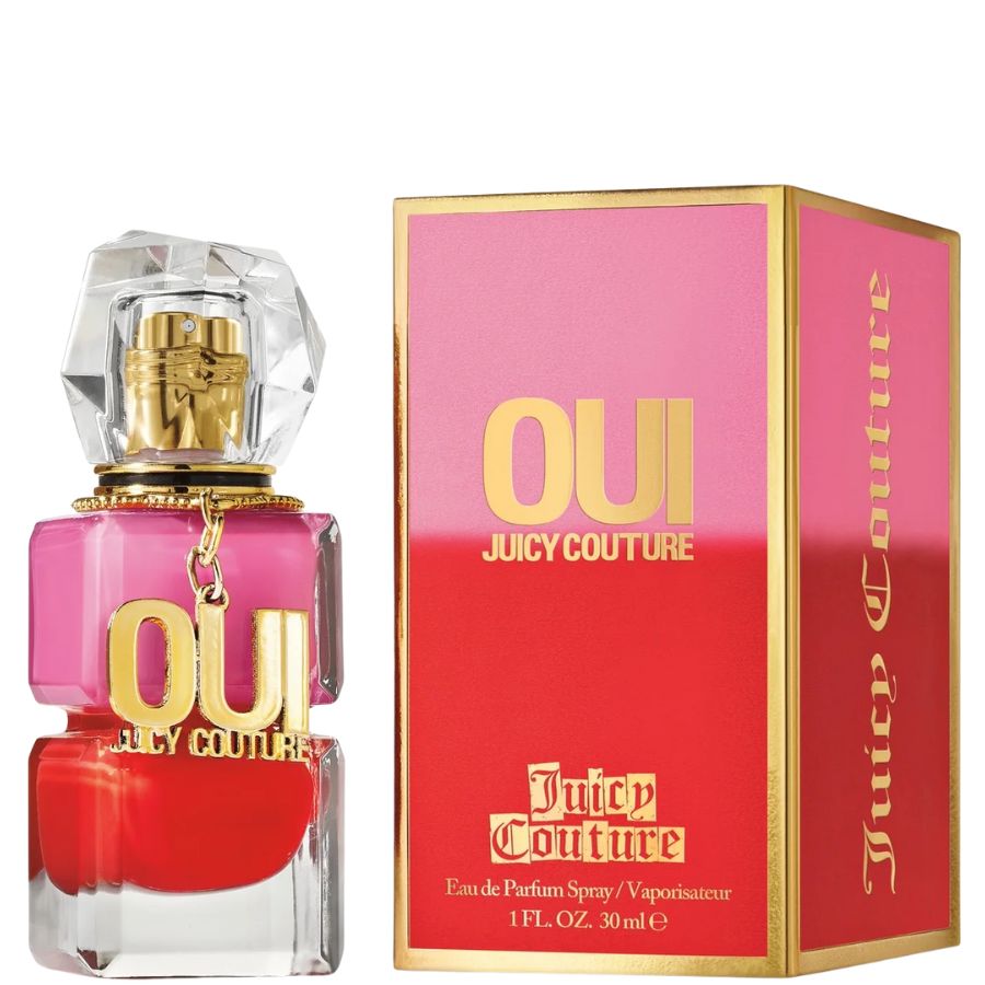 Oui by Juicy Couture women’s EDP spray 1.0 oz pink-red bottle