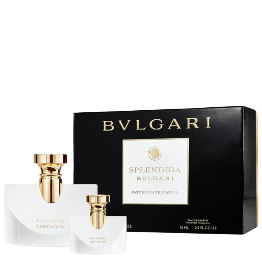 Splendida Patchouli Tentation de Bvlgari EDP para mujer, set de regalo de 2 piezas