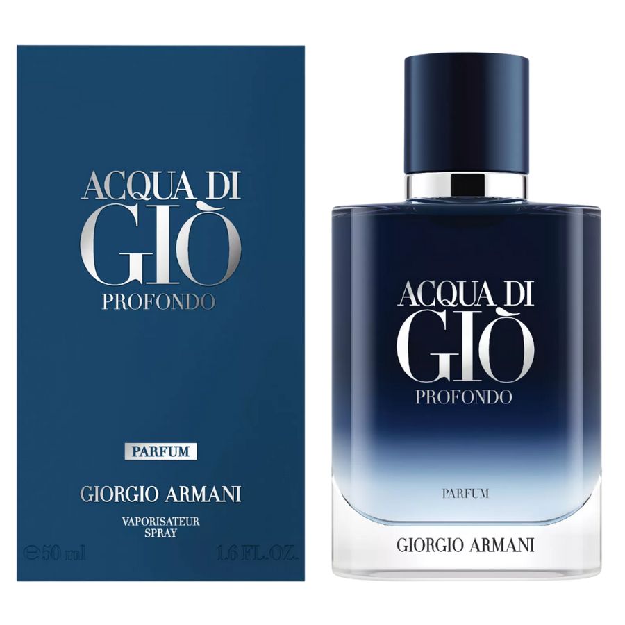 Acqua di Giò Profondo Parfum colonia para hombre de 1,7 oz, botella azul marino
