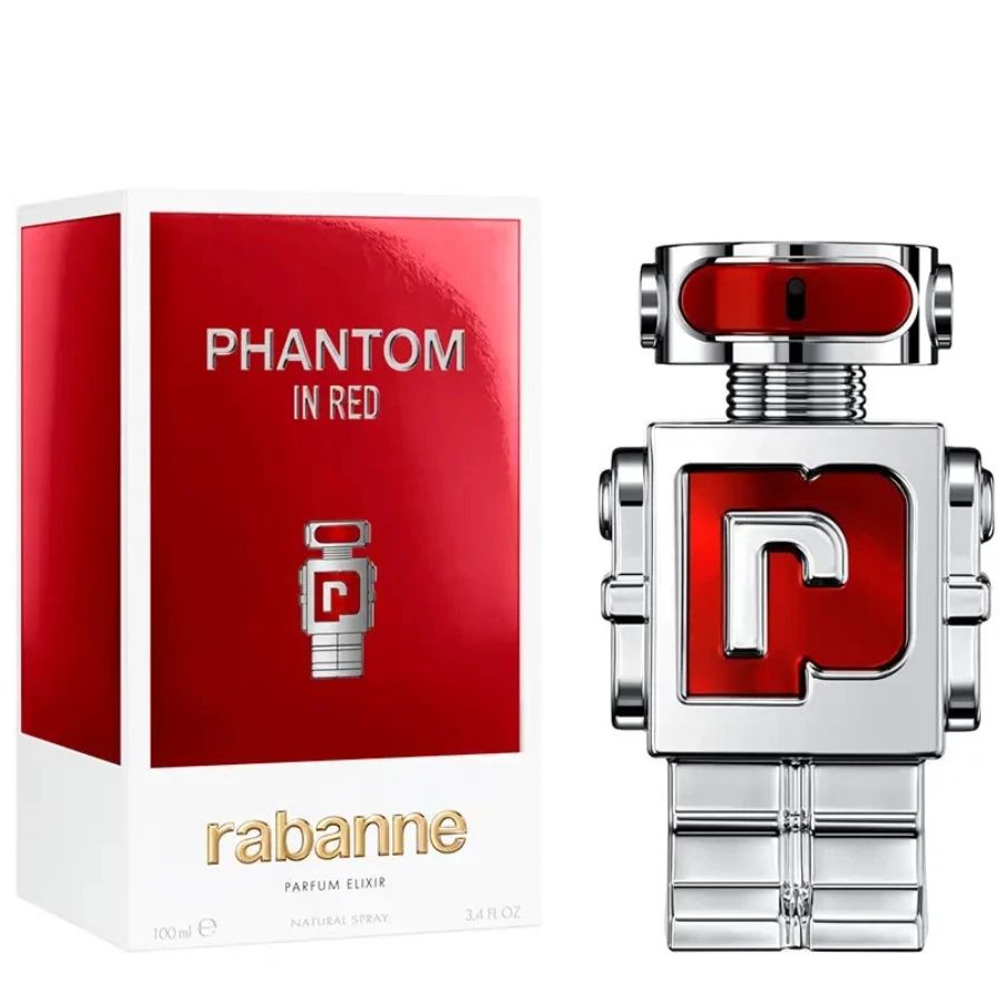 Phantom In Red Parfum men’s 3.4 oz red robot bottle spray