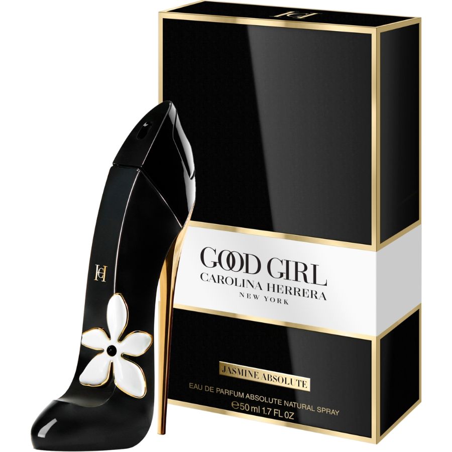 Good Girl Jasmine Absolute EDP para mujer, botella de aguja negra de 1,7 oz