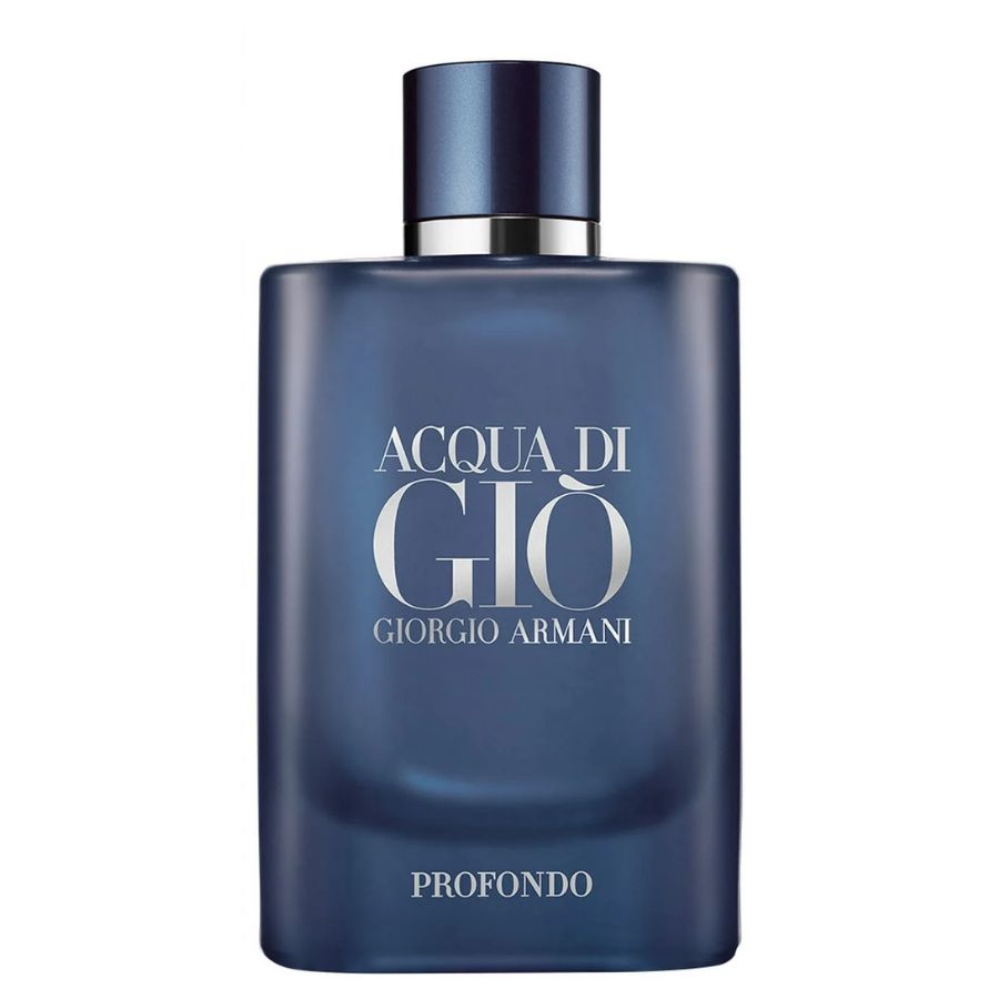 Acqua di Giò Profondo de Giorgio Armani para hombre, 3,4 oz EDP Spray Tester, botella azul marino profundo