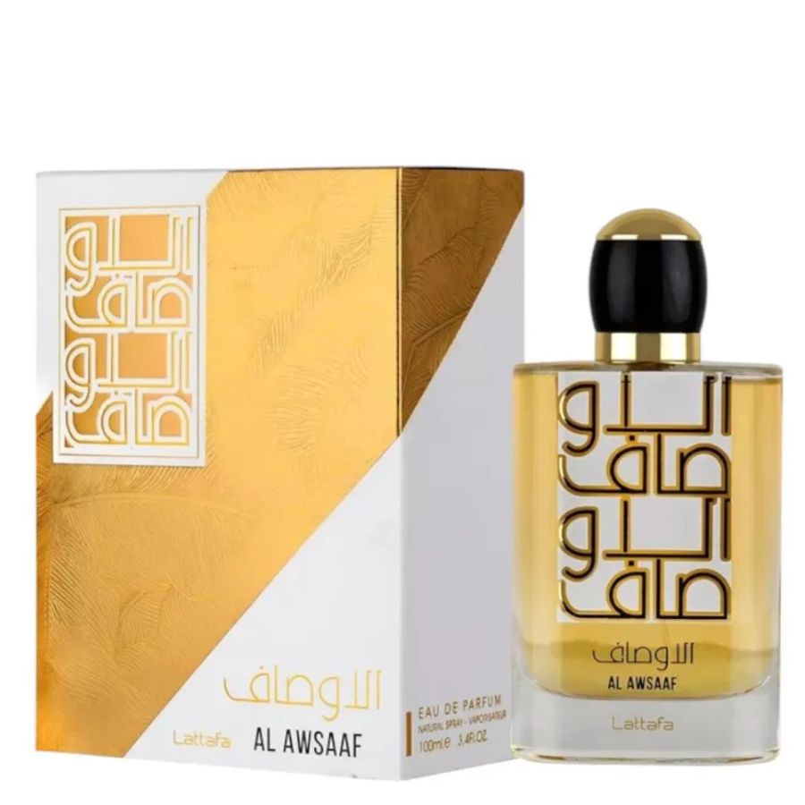 Al Awsaaf by Lattafa unisex EDP 3.4 oz ornate bottle