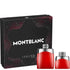 Legend Red by Montblanc for Men 3.4 oz EDP 2pc Gift Set with 1.0 oz bottle