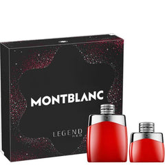 Legend Red by Montblanc for Men 3.4 oz EDP 2pc Gift Set