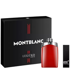 Legend Red by Montblanc for Men 6.7 oz EDP 2pc Gift Set