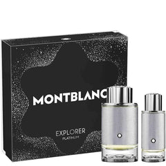 Explorer Platinum by Montblanc for Men 3.4 oz EDP 2pc Gift Set