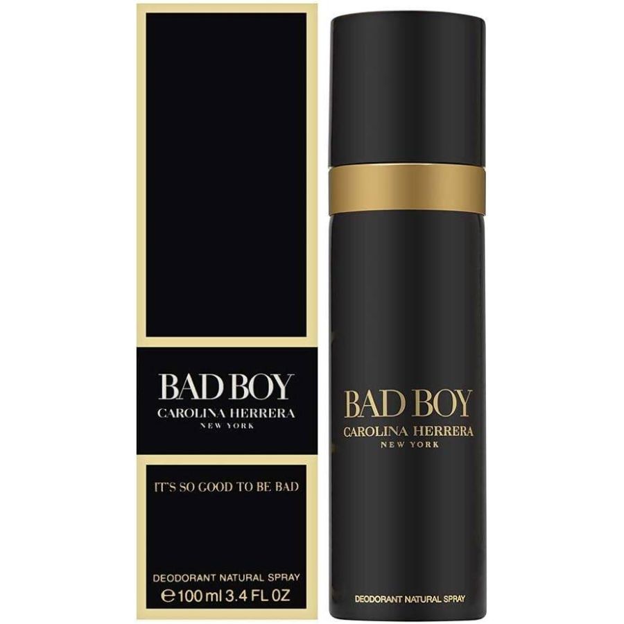 Bad Boy by Carolina Herrera Men 3.4 oz Deodorant spray black can